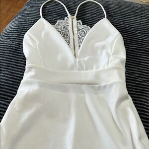 Luxurious White Lace Chemise